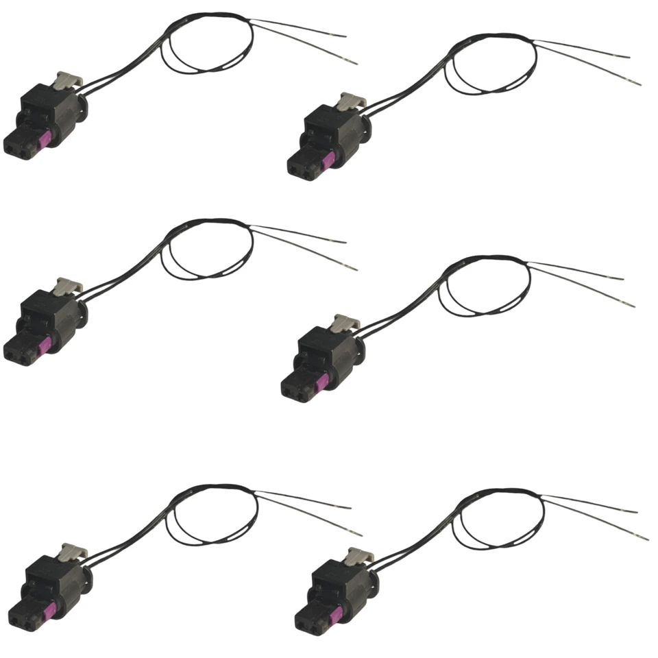 6 x Conector de inyector de combustible para Infiniti Q50 2015-2020 Q60 2020 Foto 1 de 1