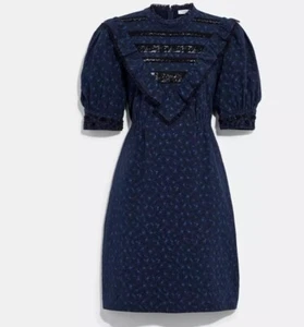 Coach Short Party Dress In Organic Cotton, Size 0, $205 - Picture 1 of 18