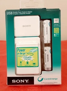Ultra Rare Batterie Rechargeable SONY CP-AH2R Ni-MH + Power Bank - USB - Walkman + Téléphone - Photo 1 sur 4