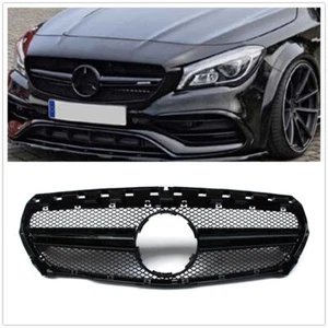 Front Grille Honeycomb For Mercedes-Benz W117 CLA250 CLA45 2014-2016 Black - Picture 1 of 8