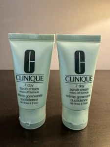 Clinique 7 Day Scrub 1 oz 30 ml Travel Size NEW X2 - Picture 1 of 2