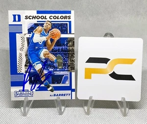 Signed Rookie With COA! RJ Barrett Panini Contenders Draft Picks School Colors 3 - Picture 1 of 2