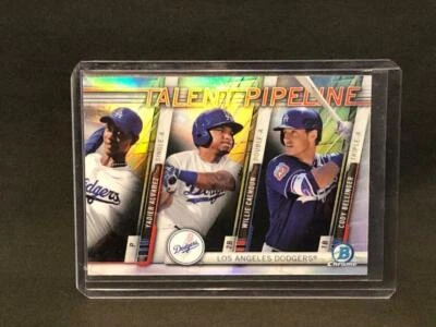2017 Bowman Chrome Cody Bellinger Talent Pipeline w/ Calhoun / Alvarez - Image 1 of 2