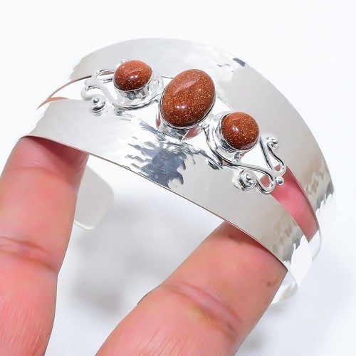 VALENTINO Bracciale regolabile in argento sterling 925 fatto a mano pietra rossa pietra del sole