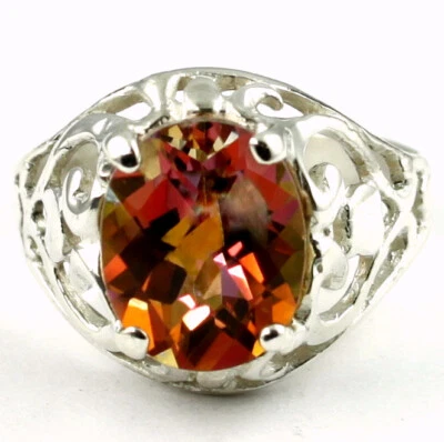 Twilight Fire Topaz, 925 Sterling Silver Ladies Ring, SR004 - Image 1 of 4