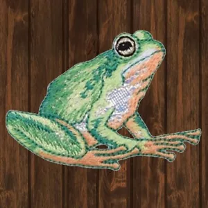 Frog Embroidered Patch — Iron On - Picture 1 of 1