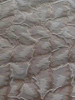 Home Interior Upholstery Woven Fabric Vintage antique gold w Botanical Brocade  - Image 1 of 2