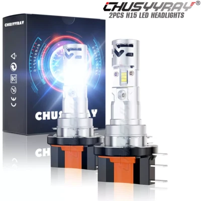 2x H15 LED Headlight Bulbs High Beam Lamps For MERCEDES-BENZ GLK300 2014-2015 — 第 1/4 张图片
