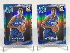 JAWUN EVANS 🏀 (2) 2017-18 Donruss Optic Rated Rookie Silver HOLO Refractor 🔥