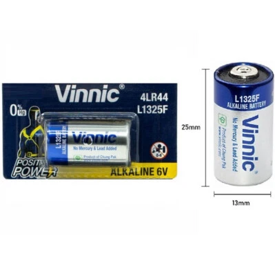 Pila VINNIC 4LR44 A544 V4034PX 28l 476A L1325 1414A 4A76 2CR11108 1406LC battery - Immagine 1 di 3