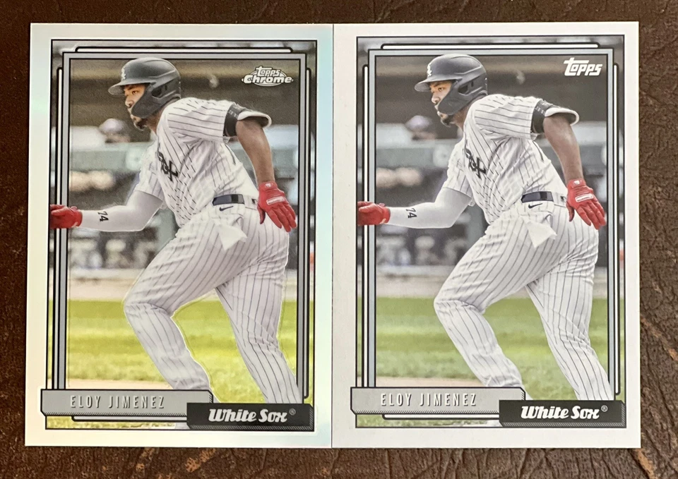 2021 Topps Update Eloy Jimenez Chrome Redux Refractor + Base TC92-15 White Sox🔥 - Image 1 of 1