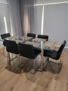Beautiful Glass Dining Table - Picture 1 of 5