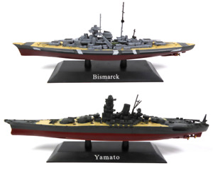 Lot de 2 Navires de Guerre WW2 Bismarck + Yamato 1/1250 Bateau Militaire WSL33