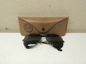 Vintage B&L Ray Ban Bausch & Lomb G15 grau schwarz chrom Aviator 58mm L2823 - Bild 1 von 11