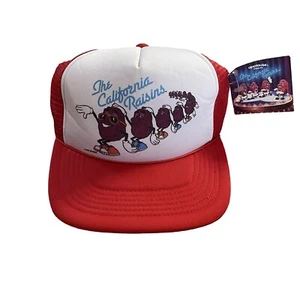 1987 The California Raisins Mesh Trucker Snapback Hat Adjustable Cap New w/ Tags - Picture 1 of 9