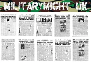 1 18 / 1 16 SCALE NEWSPAPERS KOREAN WAR DIORAMA MODEL  ACTION FIGURE DECALS - Picture 1 of 1
