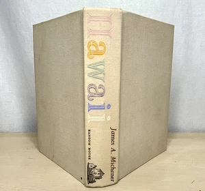 Hawaii By James A Michener Hardcover Book 1959 Vintage Novel Random House - Imagen 1 de 9