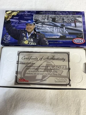 2004 AUTHENTICS 1/24 JERRY TOLIVER SCHICK TOYOTA CELICA NHRA FUNNY CAR 1 OF 1500 - Image 1 of 2