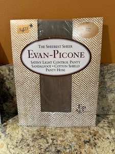 Vintage Evan-Picone Pantyhose Khaki Long 151 Satiny Light Control Panty - Picture 1 of 3
