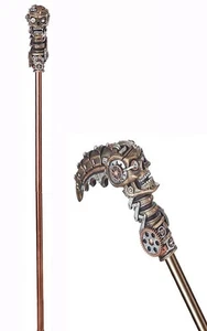 STEAMPUNK CANE 19TH CENTURY VICTORIAN WALKING STICK HALLOWEEN COSTUME ACCESSORY - Picture 1 of 2