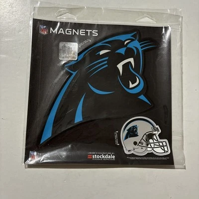 Carolina Panthers 6x6” Magnet by Stockdale Auto Refrigerator Sealed Lot Of 5 - Image 1 of 2