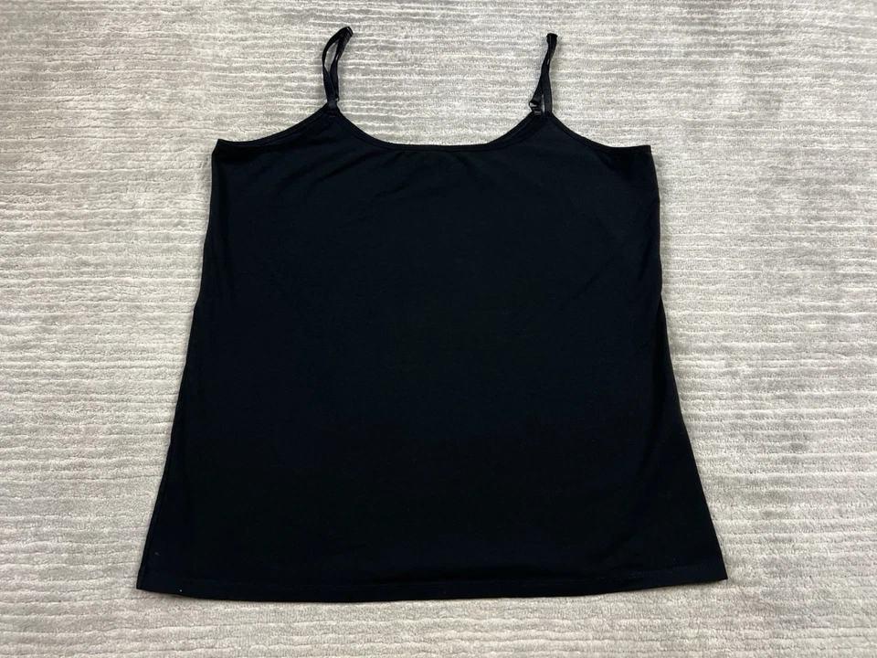 Топ женский Chicos большой 2 черный без рукавов майка камзол регулируемый ремень - Изображение 1 из 4