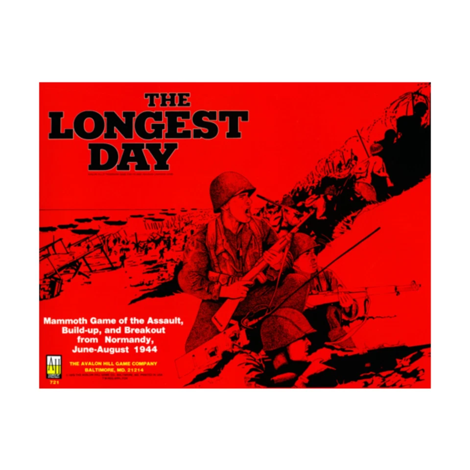 Caja de combate terrestre Avalon Hill Segunda Guerra Mundial día más largo feria/en muy buen estado+ Foto 1 de 1