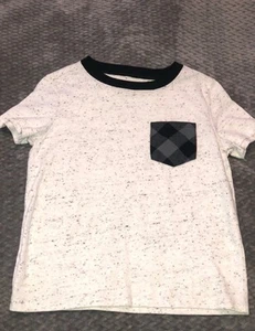 Boys T-shirt by Andy & Evan - Grey & Black - size 5 - Picture 1 of 4