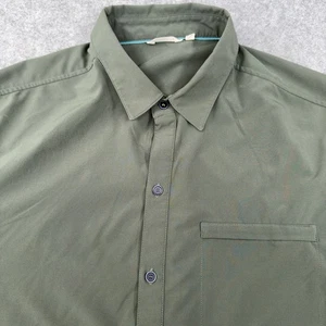 Cotopaxi Shirt Mens Medium Green Performance Button Up Outdoors Travel Gorpcore - Picture 1 of 7