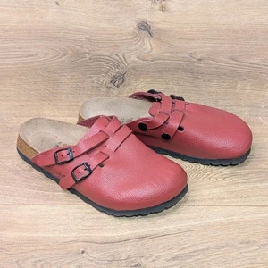 Sandalias Birkenstock Birkis Camden rojas guijarros punta cerrada zueco 240 para mujer talla 6 - Imagen 1 de 8