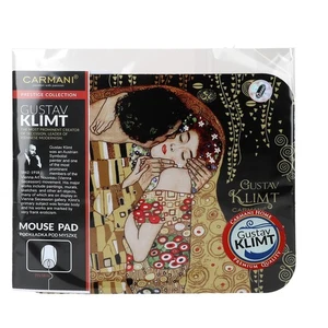 ART Mouse Mat, Non-Slip Rubber Base Premium PU Mousepad with Gustav Klimt Kiss - Picture 1 of 4