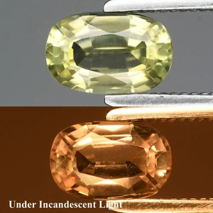 π 0.70ct 6.3x4mm VS Cushion Natural Color Change Diaspore - Turkey Gemstone - Picture 1 of 6