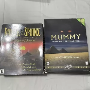 Riddle Of the Sphinx & Mummy Tomb of the Pharaoh caja grande juegos de PC - Imagen 1 de 6