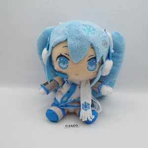 Hatsune Miku C2605 Vocaloid Yuki Snow Taito Plush 6" Blue Stuffed Toy Doll Japan - Picture 1 of 7