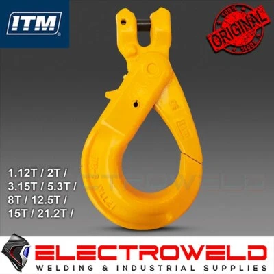 ITM G80 Clevis Self Locking Hook 10mm Chain 3T Lifting Hoist Load TM9804-02810