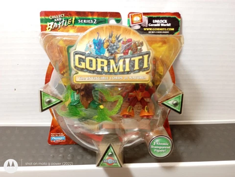 Gormiti Series 2 Lords of Nature - Steel blade & P. Motionless Figure 2 Pack NIB Cover