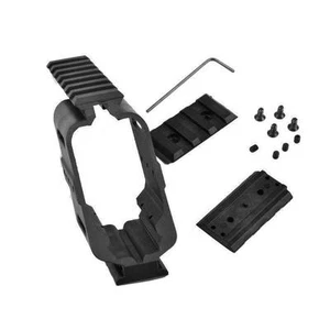 Universal Pistol Scope Laser Light Mount Quad 7/8" w/20mm Picatinny Rail - Picture 1 of 7