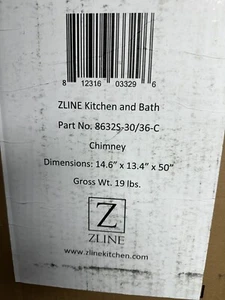 ZLINE Chimney Extension 8632s-30/36-C - Picture 1 of 6
