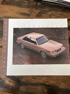 Vintage 1987 Plymouth Caravelle Turbo Sedan Fold Out Car Brochure 12" x 10" - Picture 1 of 4