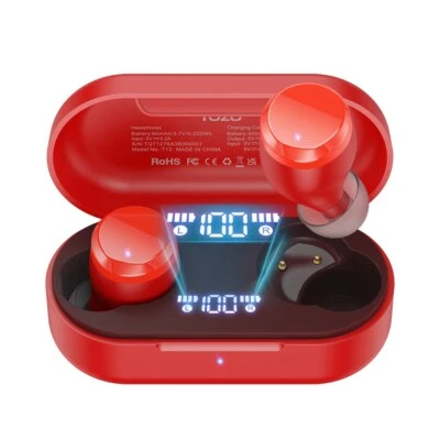 TOZO T12 Bluetooth In-Ear Kopfhörer kabellos Mikrofon Headset IPX8 Wasserdichte