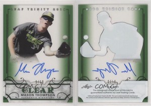 2016 Leaf Trinity Clear Auto Green /10 Mason Thompson #CA-MT1.2 Auto