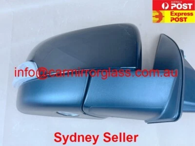 NEW MIRROR FORD RANGER WILDTRAK 2016 - 2021 RIGHT SIDE power fold (Gloss Black ) - Image 1 of 4