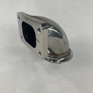 90 Degree T2-4 Bolt to 2.5" Vband Turbo Charger Flange Conversion Adapter - Bild 1 von 19