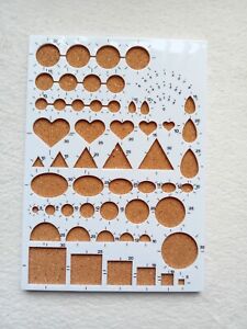 New White Quilling Board Paper Quilling Template Makes Assorted Shapes 21x15cm