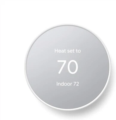 Google Nest Smart Thermostat, Snow - GA01334-US - Image 1 of 4