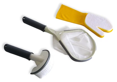 Bestway LAY-Z-SPA Pool Reinigungsset Reinigung Handschuh Bürste Kescher - 60310 - Bild 1 von 4