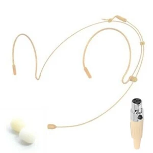 Mini XLR 4 Pin TA4F Beige Kopf getragen Mikrofon für SHURE Natural Vocal Pickup - Bild 1 von 12