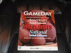 1992 AFC PLAYOFF NFL FOOTBALL PROGRAM CHIEFS AT BILLS - Picture 1 of 1