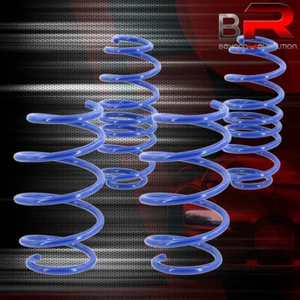 For 1995-1999 Eclipse Talon Suspension 1.5"F / 1.25"R Lowering Coil Springs Blue - Bild 1 von 3