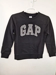 GAP Kids Unisex Logo Sweatshirt Black Medium (8) NWT $29.99 781654 - Picture 1 of 3